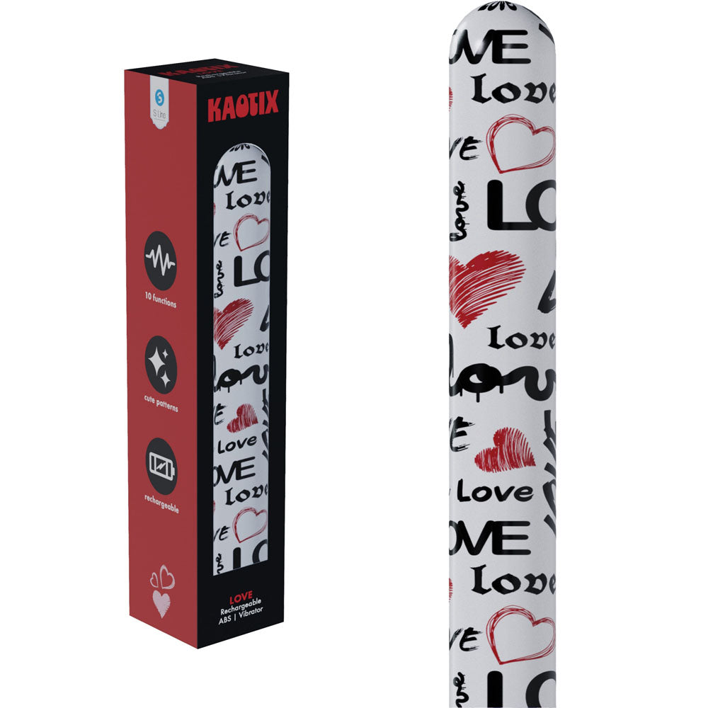 S-LINE Kaotix Love - White 17.8 cm USB Rechargeable Vibrator