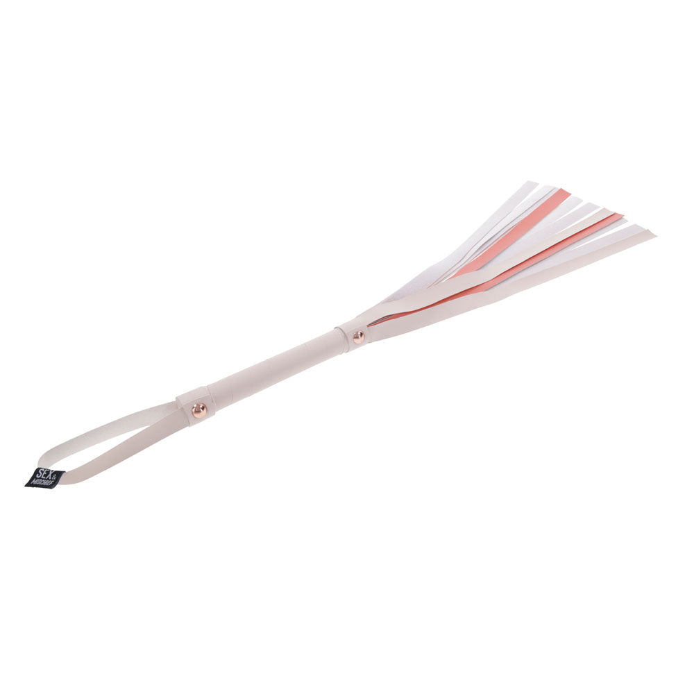 Sex & Mischief Peaches n CreaMe Stripe Flogger - Peach 80 cm