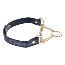 Sex & Mischief Cougar Day Collar - Navy Blue/Gold Collar