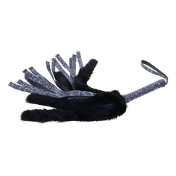 Sex & Mischief Cougar Faux Fur Flogger - Navy /Black