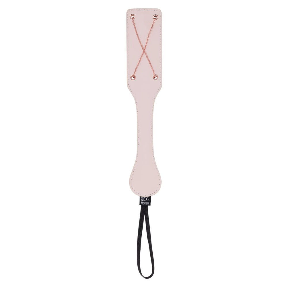 Sex & Mischief Peaches n CreaMe Chain Impressions Paddle - Peach Spanking Paddle