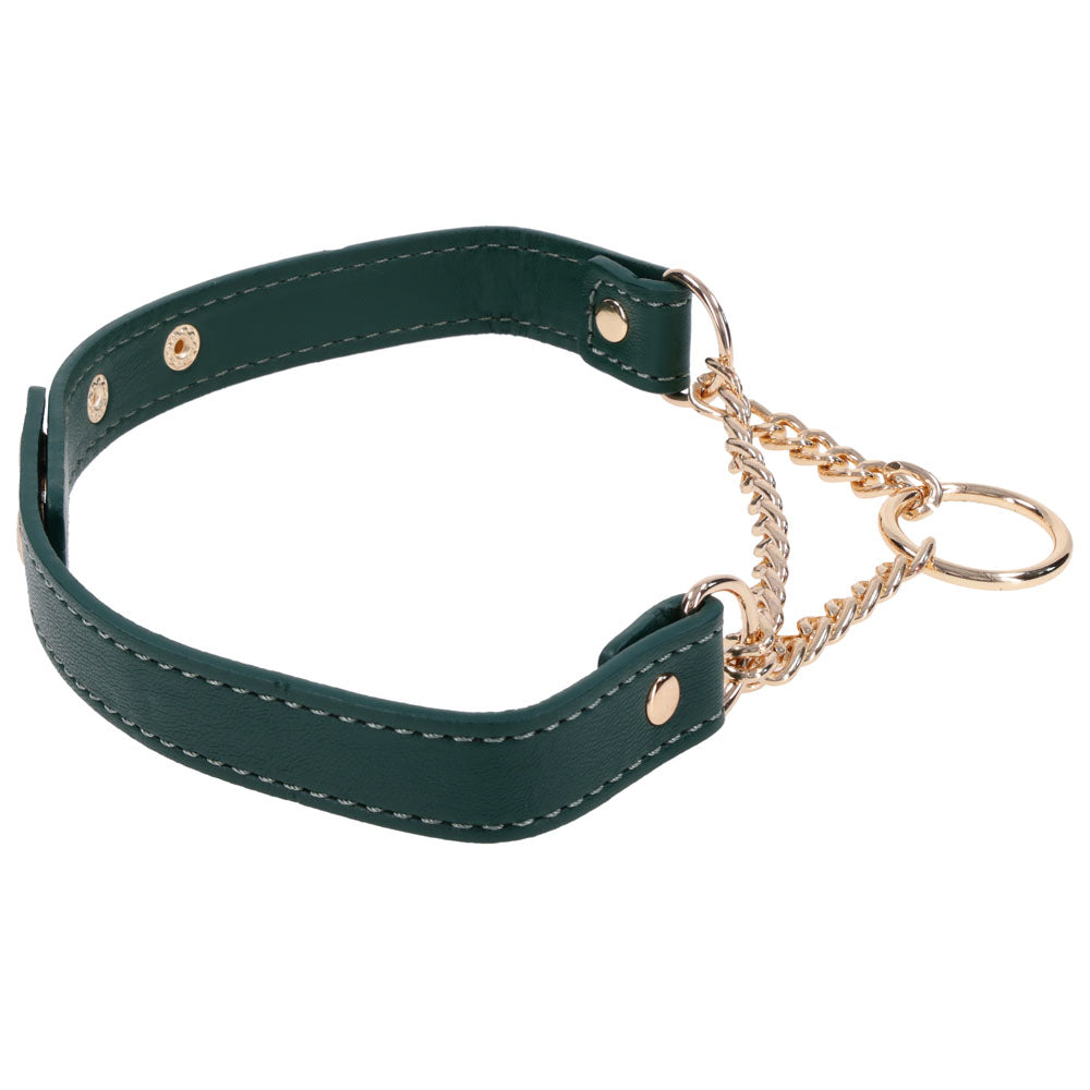Sex & Mischief Indica Day Collar - Green/Gold Collar