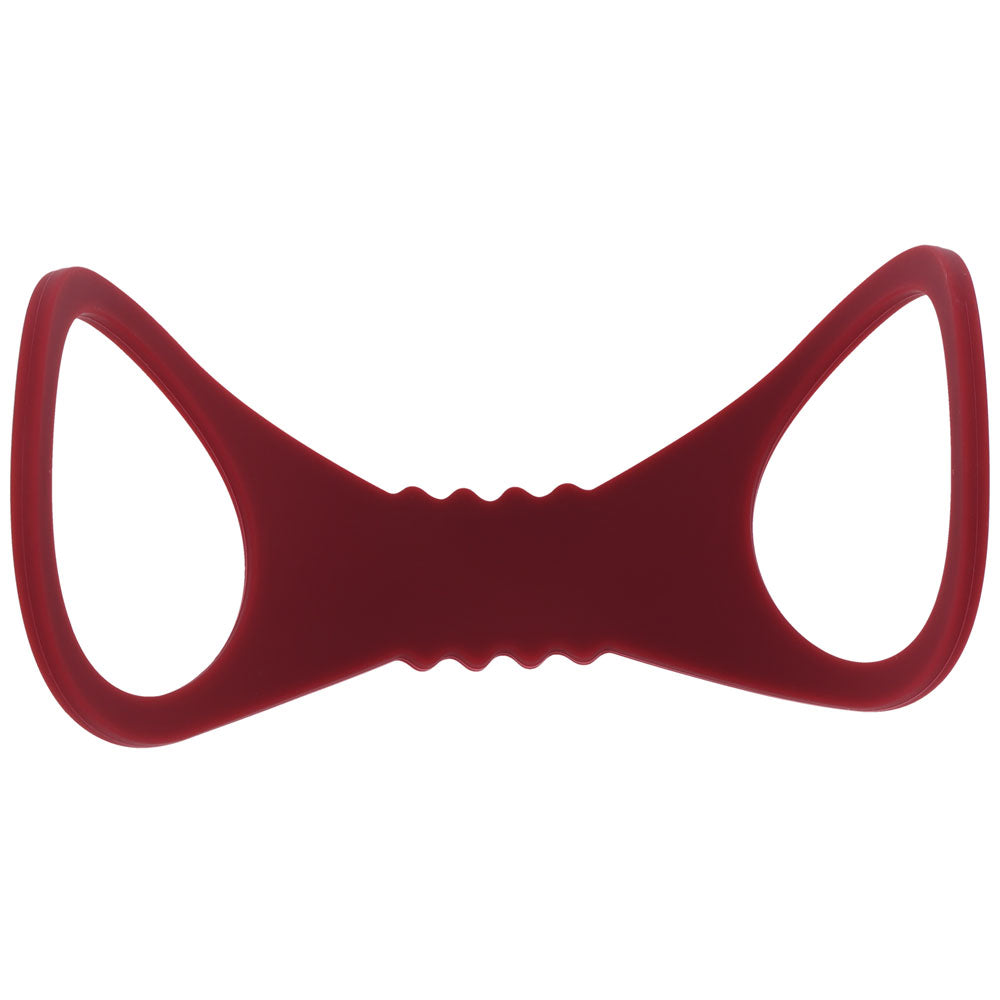 Sex & Mischief Enchanted Large Silicone Cuffs - Burgundy Large Restraints