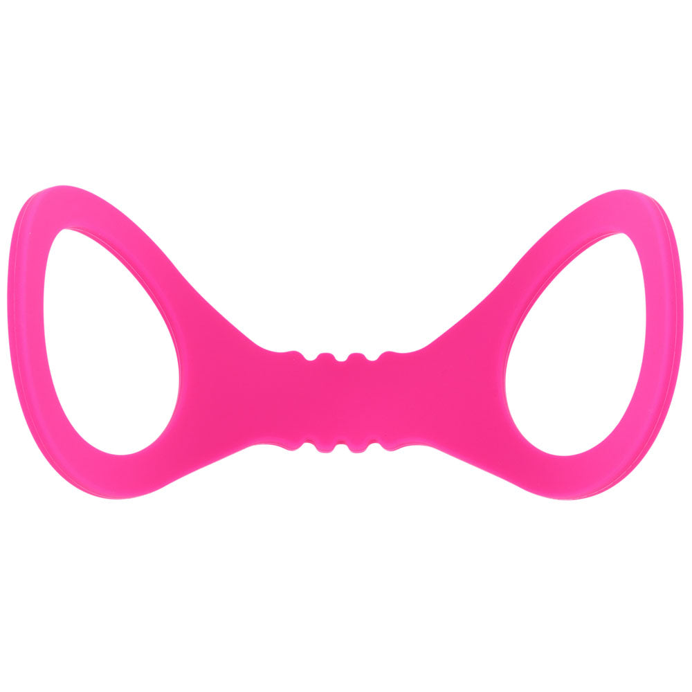 Sex & Mischief Small Hot Pink Silicone Cuffs - Hot Pink Small Restraints