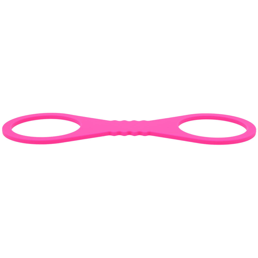 Sex & Mischief Large Hot Pink Silicone Cuffs - Hot Pink Large Restraints
