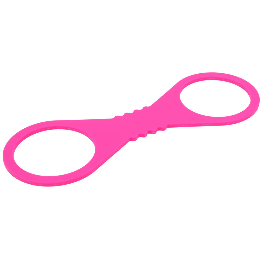 Sex & Mischief Large Hot Pink Silicone Cuffs - Hot Pink Large Restraints
