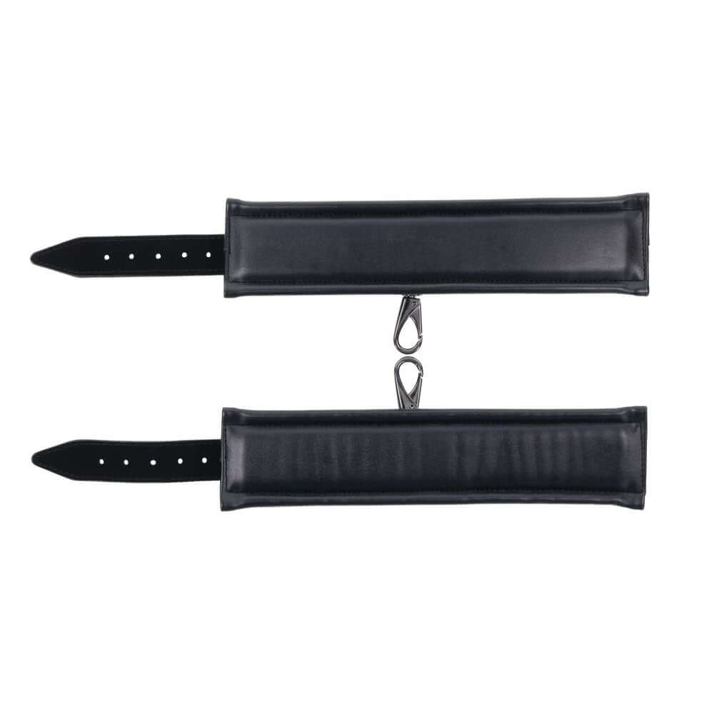 SPORTSHEETS Velvet Noir Handcuffs - Black Adjustable Cuff Restraints