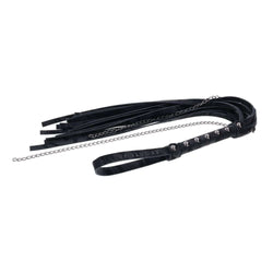SPORTSHEETS Velvet Noir Chain Flogger - Black 43 cm Flogger Whip