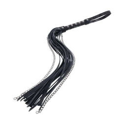 SPORTSHEETS Velvet Noir Chain Flogger - Black 43 cm Flogger Whip