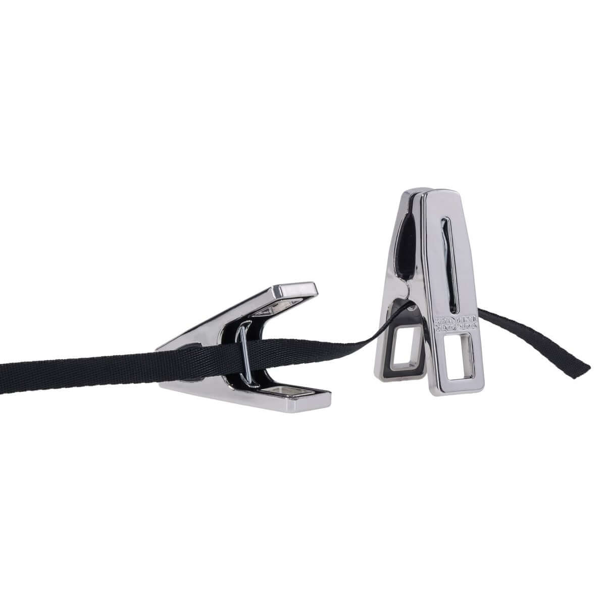 EDGE Body Zipper Clothes Pins - Chrome Chrome Pins - Set of 16