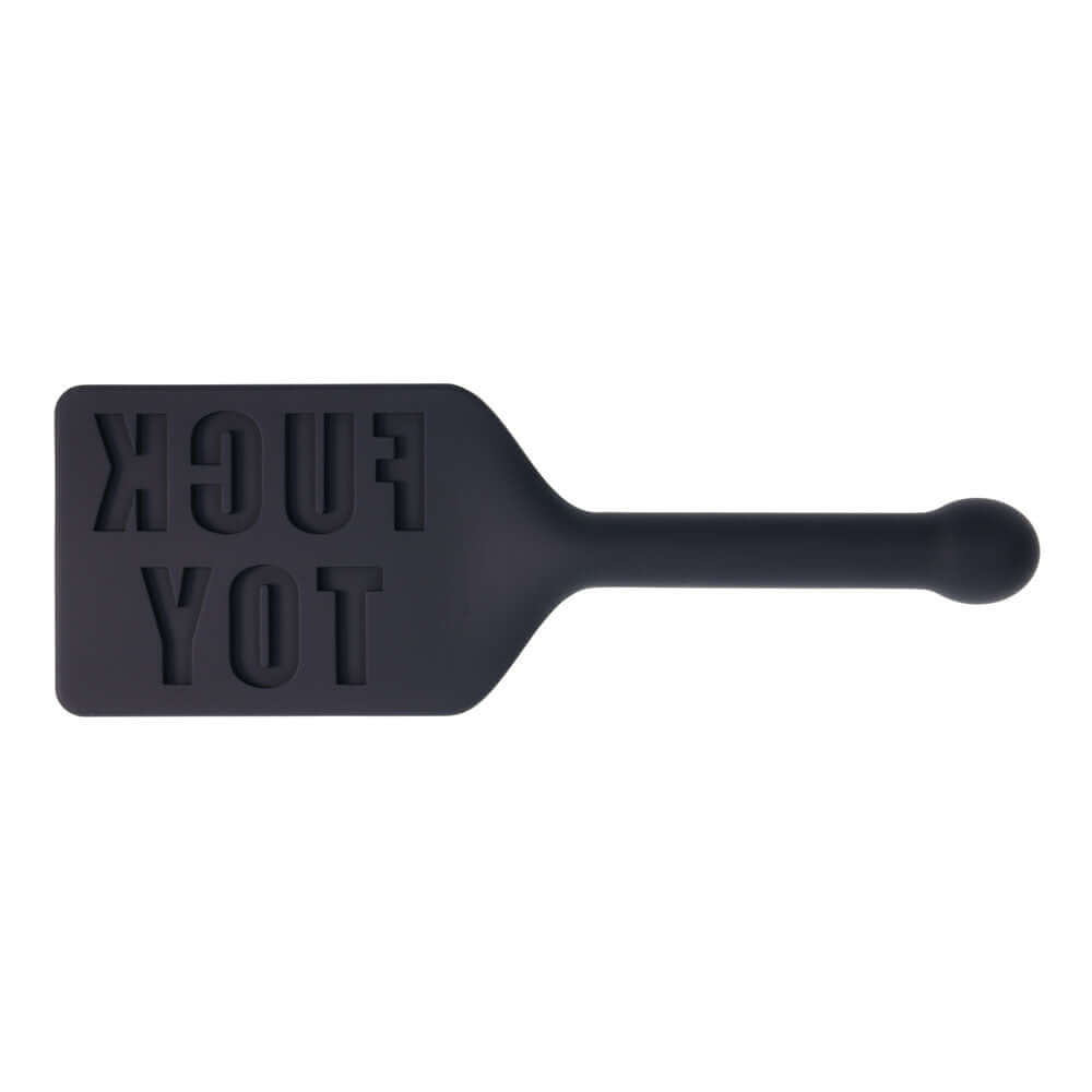 EDGE FUCK TOY Silicone Paddle - Black Silicone Spanking Paddle