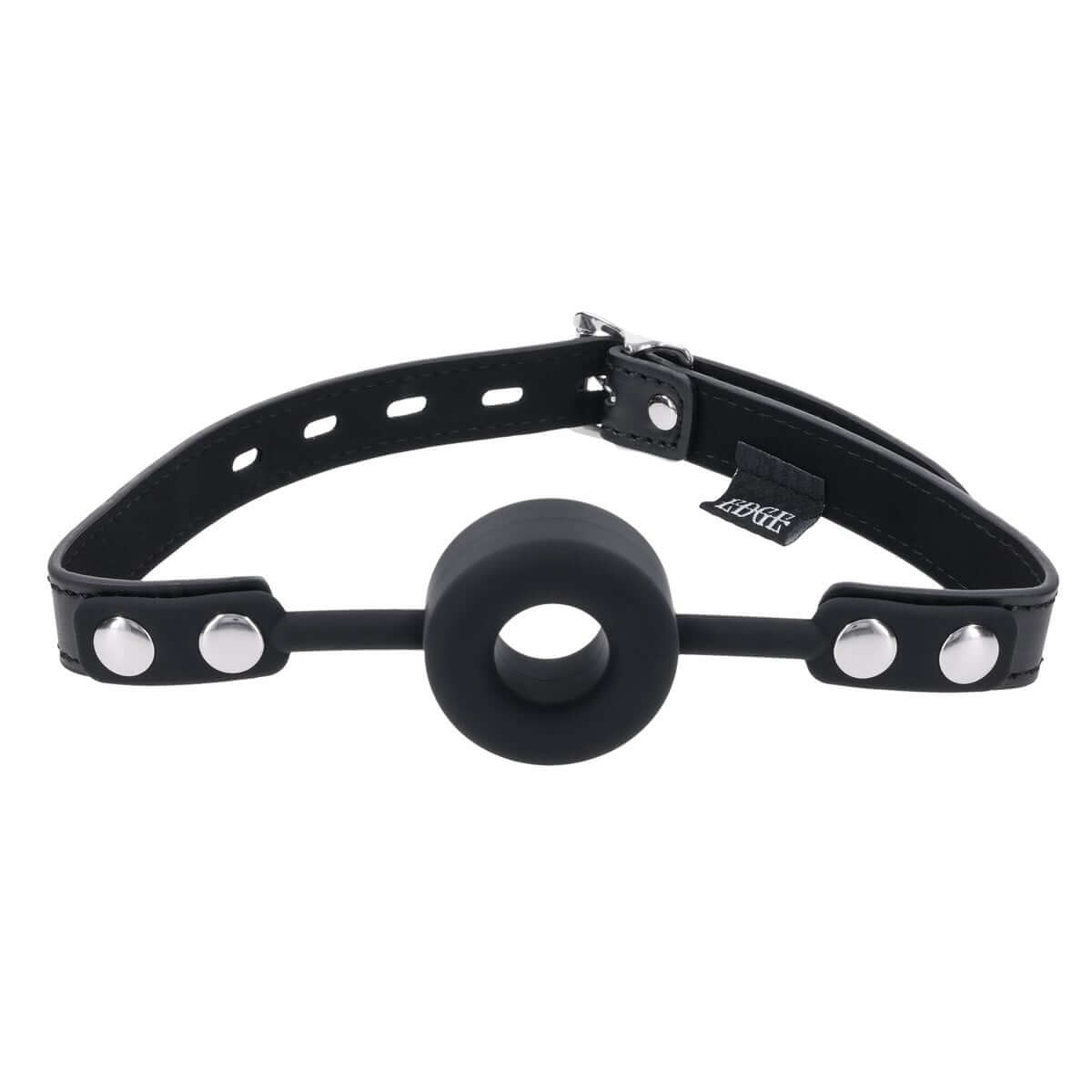 EDGE Silicone Ring Gag - Black Mouth Restraint
