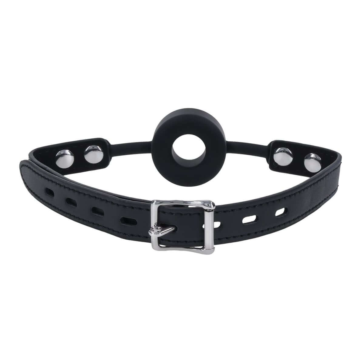 EDGE Silicone Ring Gag - Black Mouth Restraint