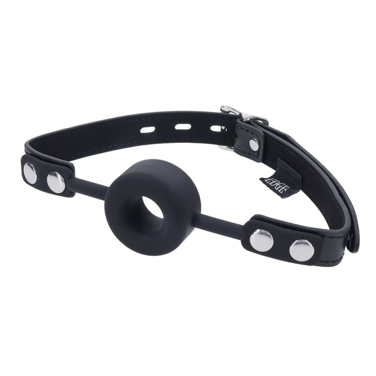 EDGE Silicone Ring Gag - Black Mouth Restraint