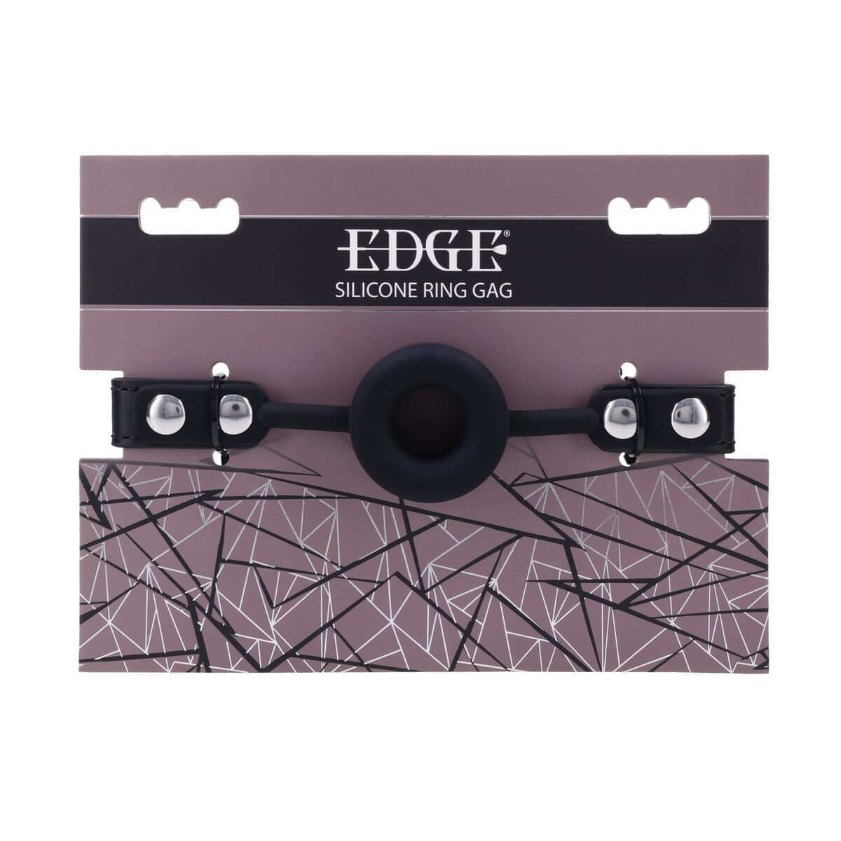 EDGE Silicone Ring Gag - Black Mouth Restraint