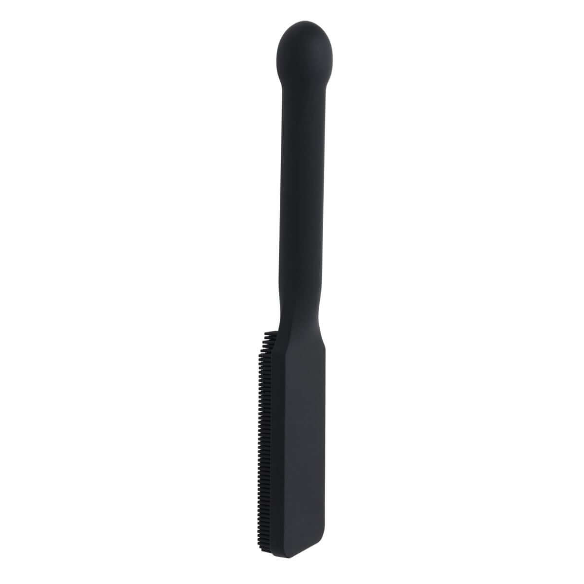 EDGE Pins & Needles Silicone Paddle - Black Spanking Paddle with Insertable Handle
