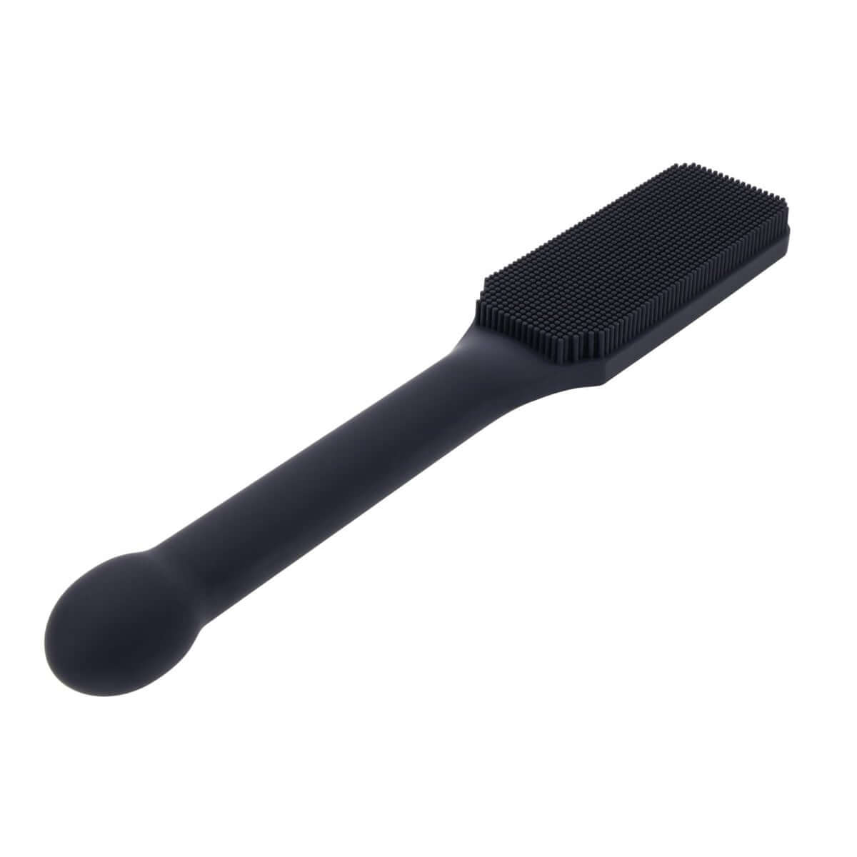 EDGE Pins & Needles Silicone Paddle - Black Spanking Paddle with Insertable Handle