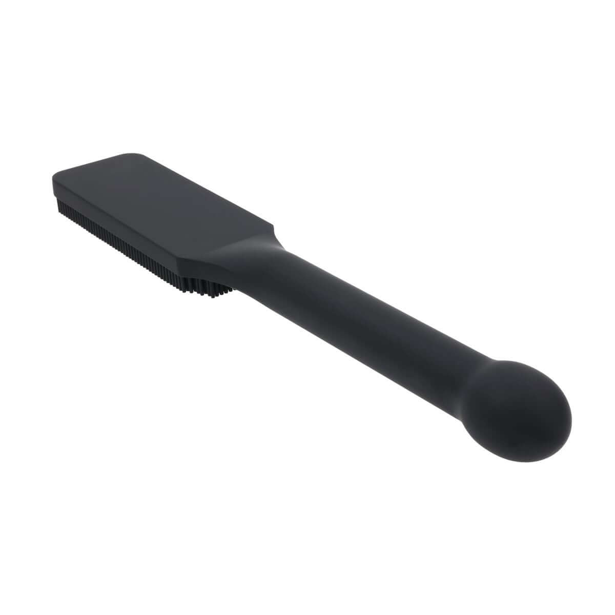 EDGE Pins & Needles Silicone Paddle - Black Spanking Paddle with Insertable Handle
