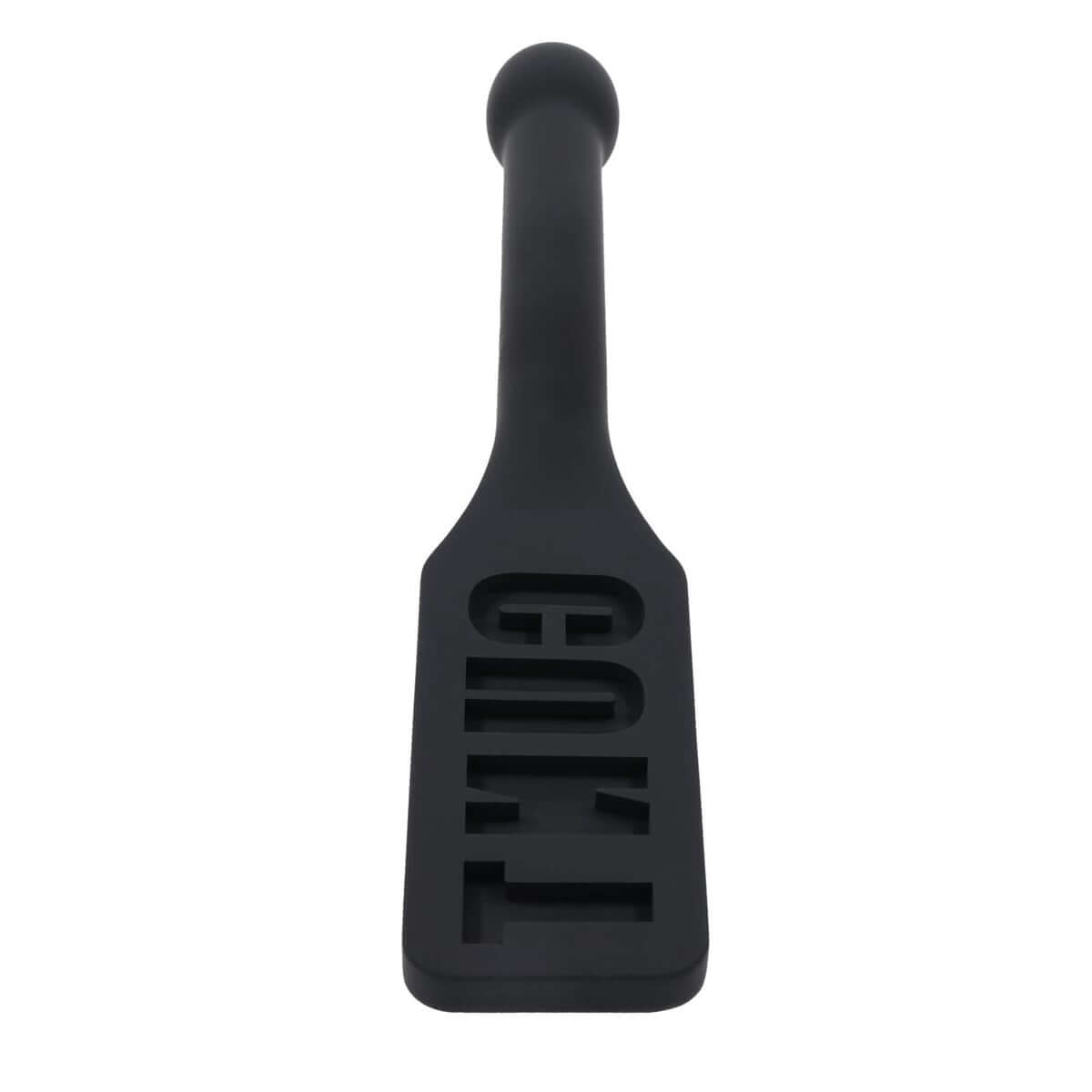 EDGE CUNT Silicone Paddle - Black Silicone Paddle with Insertable Handle