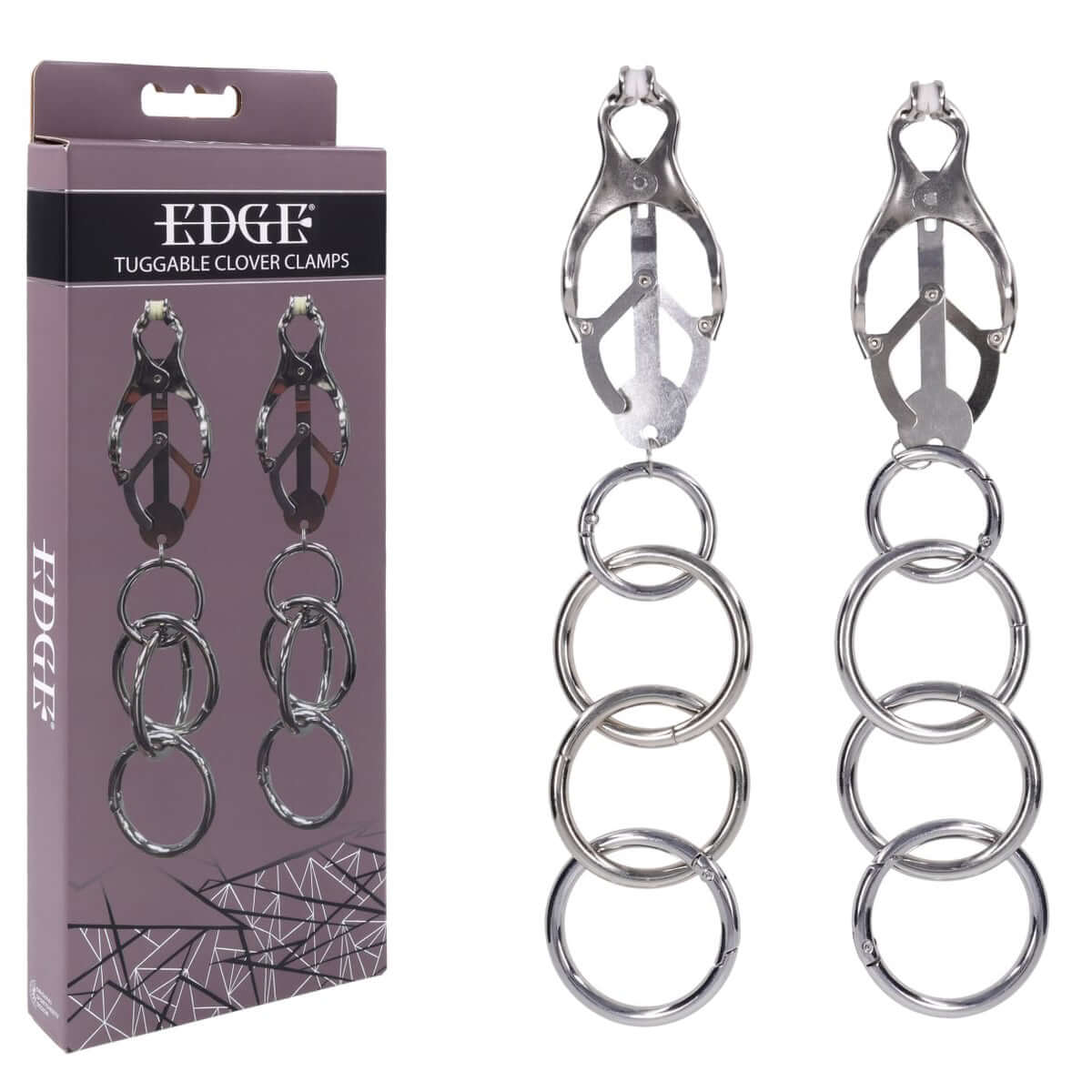 EDGE Tuggable Clover Clamps - Metal Nipple Restraints