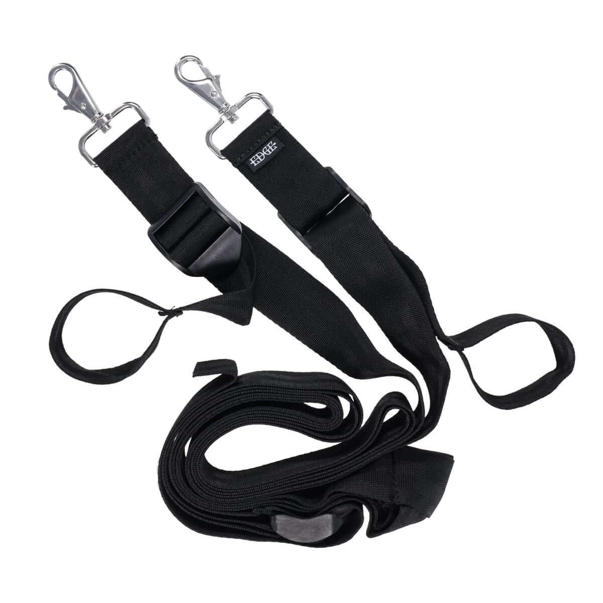 EDGE Adjustable Door Restraints - Black Restraints (Cuffs not included)