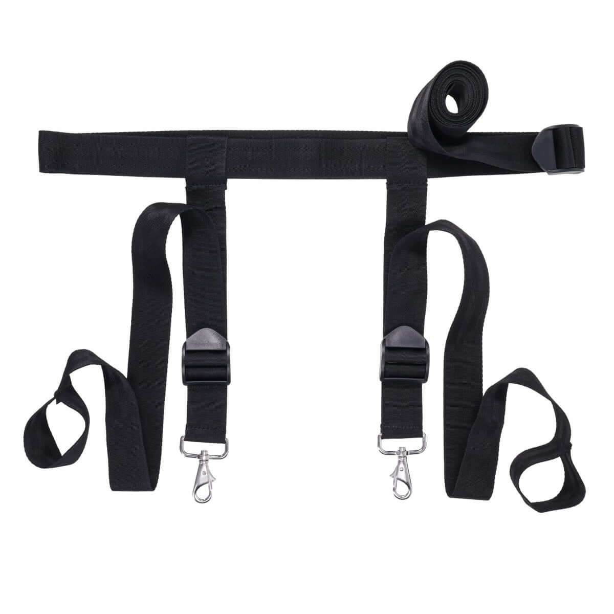 EDGE Adjustable Door Restraints - Black Restraints (Cuffs not included)