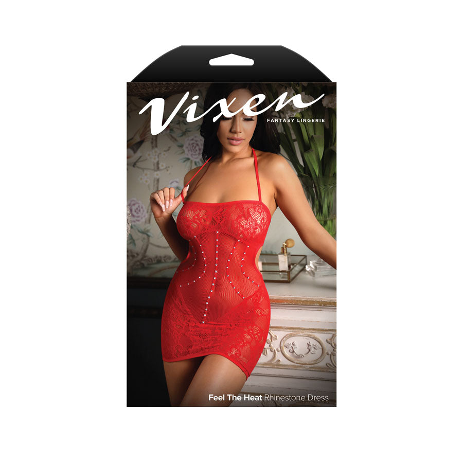 VIXEN FEEL THE HEAT Red One Size