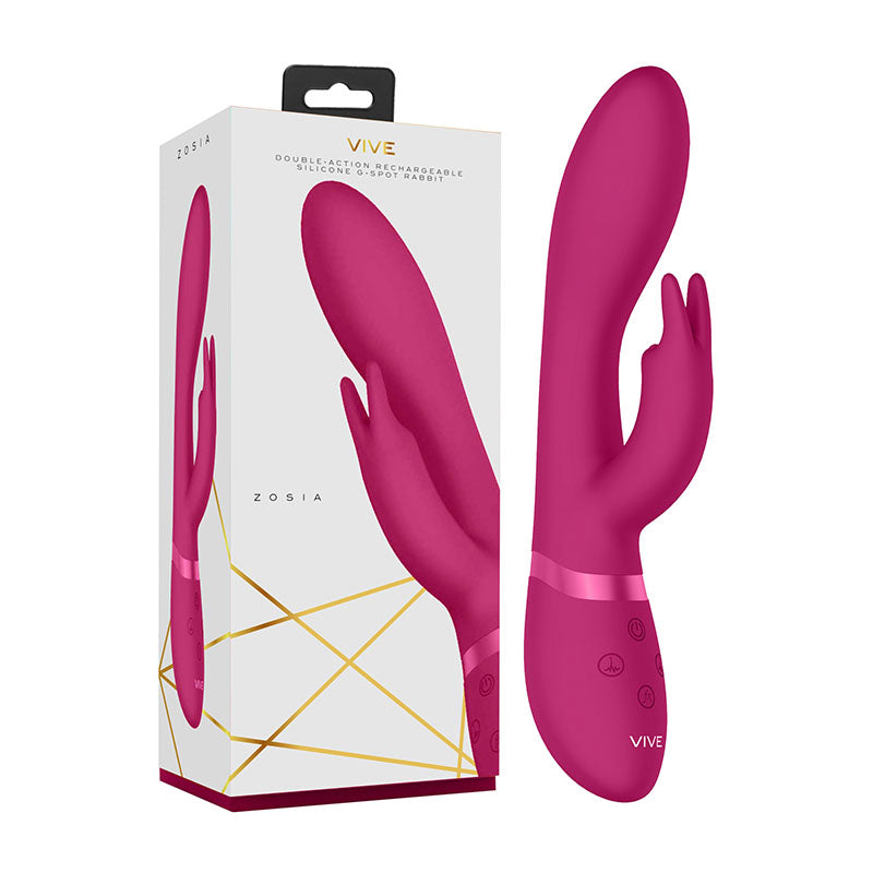 Vive Zosia Pink 21.3 cm USB Rechargeable Rabbit Vibrator