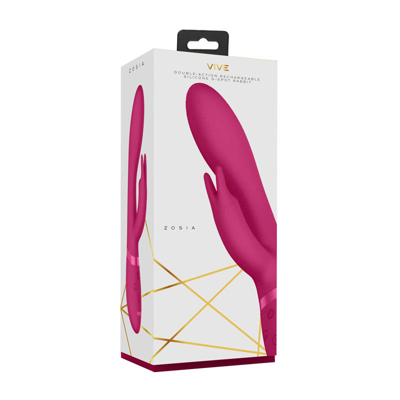 Vive Zosia Pink 21.3 cm USB Rechargeable Rabbit Vibrator