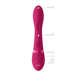 Vive Zosia Pink 21.3 cm USB Rechargeable Rabbit Vibrator