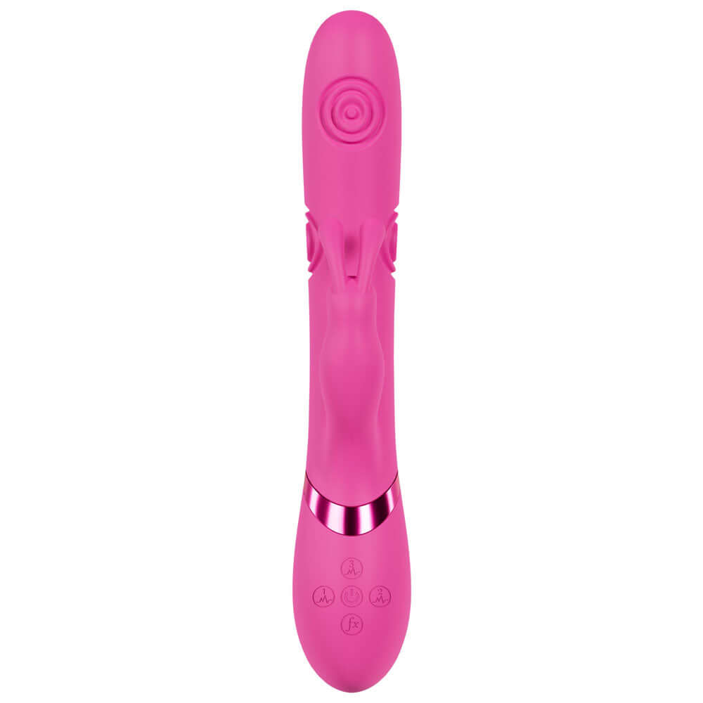 VIVE Mimi - Pink - Pink 25 cm USB Rechargeable Vibrating & Tapping Rabbit Vibrator