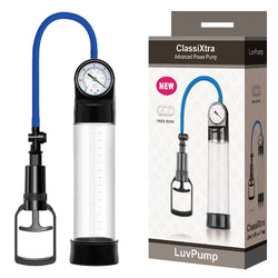 LuvPump ClassiXtra Advanced Power Pump - Clear Penis Pump with Pressure Gauge