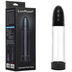 LuvPump Automatic Penis Pump - Clear USB Rechargeable Automatic Penis Pump