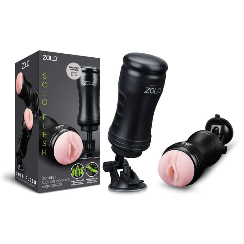 Zolo Solo - Flesh Vagina Stroker with Suction Base