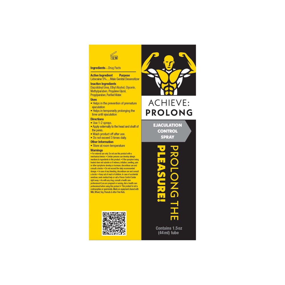 Achieve: Prolong Ejaculation Control Spray for Men - 29 ml Spray