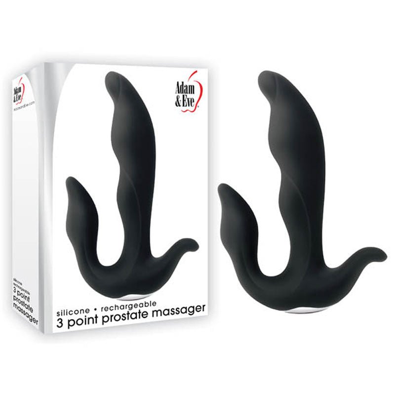 Adam & Eve 3-Point Black Vibrating Prostate Massager