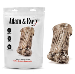 Adam & Eve Adam's 3 - Way Stroker Clear Triple Hole Stroker