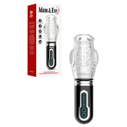 Adam & Eve Adam's Gawk Gawk 3.0 Clear USB Rechargeable Thrusting, Rotating & Vibrating Masturbator