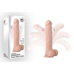 Adam & Eve Adam's Poseable True Feel Cock - Flesh 29.2 cm (11.5'') Flexible Dong