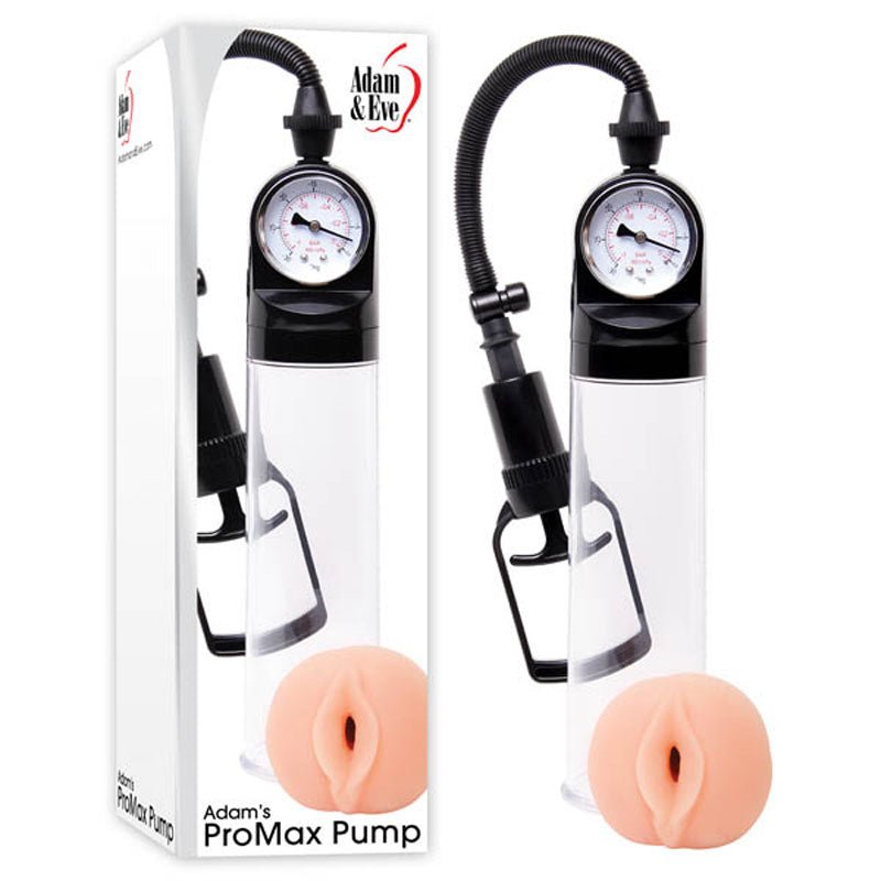 Adam & Eve Adam's Promax Pump Clear with Masturbator Sleeve