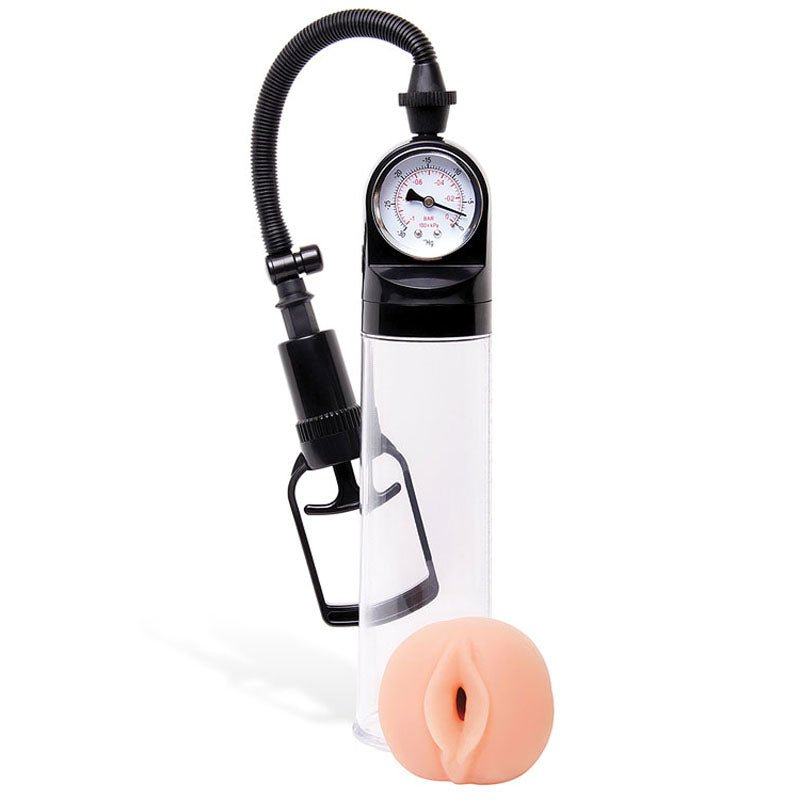 Adam & Eve Adam's Promax Pump Clear with Masturbator Sleeve