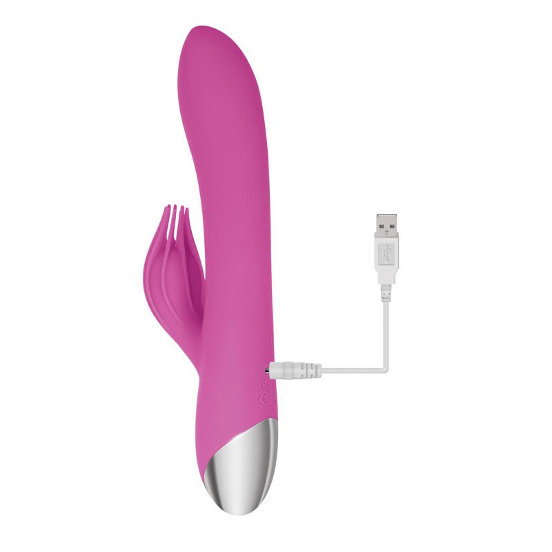 Adam & Eve Clit Tickling Rabbit - Pink 20.4 cm USB Rechargeable Rabbit Vibrator