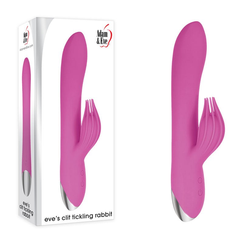 Adam & Eve Clit Tickling Rabbit - Pink 20.4 cm USB Rechargeable Rabbit Vibrator