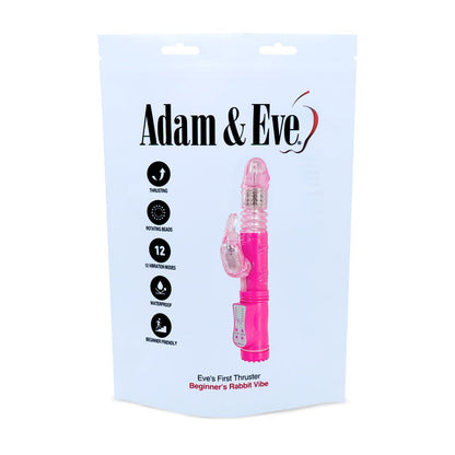 Adam & Eve Eve's First Thruster Pink 24.75 cm (9.75'') Thrusting Rabbit Vibrator