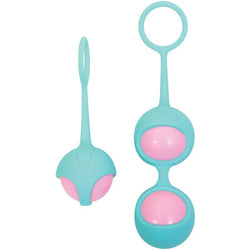 Adam & Eve Eve's Kegel Training Set Teal/Pink Kegel Trainers - Set of 2