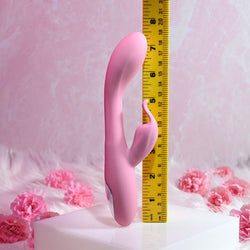 Adam & Eve EVE'S RECHARGEABLE SLIMLINE RABBIT - Pink 19.3 cm USB Rechargeable Rabbit Vibrator