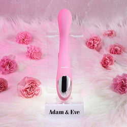 Adam & Eve EVE'S RECHARGEABLE SLIMLINE RABBIT - Pink 19.3 cm USB Rechargeable Rabbit Vibrator