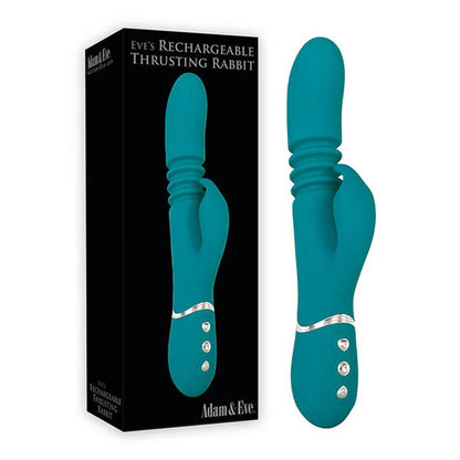 Adam & Eve Eve's Rechargeable Thrusting Rabbit Green 22.9 cm (9'') Vibrator