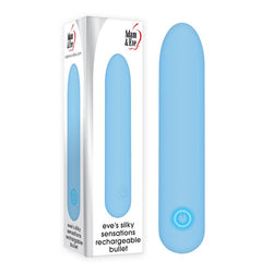 Adam & Eve Eve's Silky Sensations Rechargeable Bullet - Blue 9.4 cm USB Rechargeable Bullet