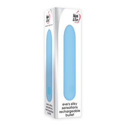 Adam & Eve Eve's Silky Sensations Rechargeable Bullet - Blue 9.4 cm USB Rechargeable Bullet